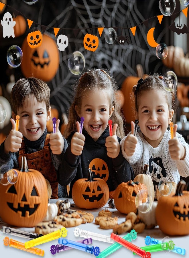 AuroTops 300 PCS Halloween Mini Bubble Wands,Halloween Party Favors for Kids Halloween-Themed Gifts Bubbles Bulk for Trick or Treat Toys for Kids Goodie Bags Stuffers Classroom Prizes,10 Colors - Image 5